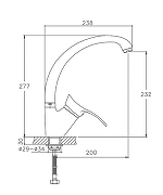 Смеситель для кухни Cron CN4101-2 Хром-1