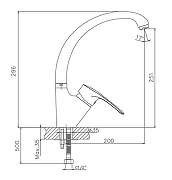 Смеситель для кухни Cron CN4166 Хром-1