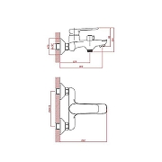 Смеситель для ванны Cron CN60521 Хром-1