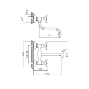 Смеситель для кухни Cron CN4612 Хром-1