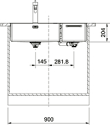 Кухонная мойка Franke Box Center BWX 220-54-27 TL R 127.0538.259 Полированная сталь-12