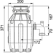 Измельчитель пищевых отходов Franke Comfort TE-75 134.0535.241 550 Вт-1