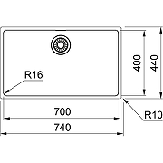 Кухонная мойка Franke Maris MRX 210-70 127.0525.285 Полированная сталь-1