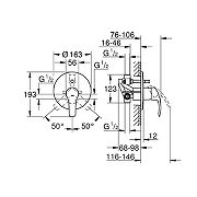 Смеситель для душа Grohe Eurosmart New 33305002 Хром-4