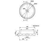 Раковина накладная Scarabeo Thin Line 45 8029 Белая-4