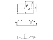 Мини-раковина Scarabeo Soft-Hung-Cube 45 1501 Белая-3