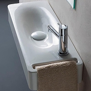 Мини-раковина Scarabeo Soft-Hung-Cube 50 1512 Белая