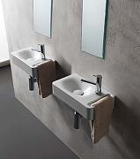 Мини-раковина Scarabeo Soft-Hung-Cube 40 1513 Белая-1