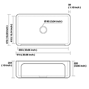 Кухонная мойка Kerasan Hannah Yorkshire 91 542201 Белая-2