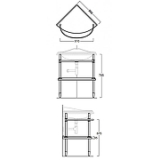 Консоль под раковину Simas Arcade 1011cr Хром-3