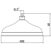 Верхний душ Lemark LM9830G Золото-1