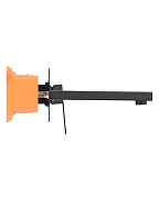Смеситель для раковины Orange Lutz M04-722b Черный матовый-6