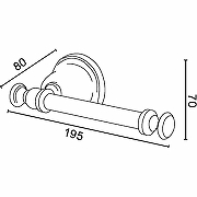 Держатель туалетной бумаги TW Harmony TWHA019bi/oro Золото-2