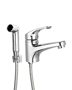 Смеситель для раковины Orange OneLife P01-022cr с гигиеническим душем Хром-10