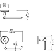 Держатель туалетной бумаги Devon&Devon Dorothy DOR411CR Хром Белый-1