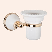 Стакан для зубных щеток TW Harmony TWHA109bi/oro Золото-1