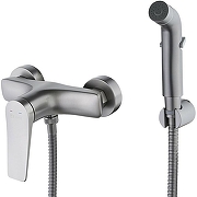 Гигиенический душ со смесителем Lemark Bronx LM3718GM Графит