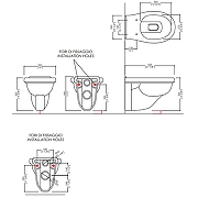 Унитаз Devon&Devon Blues IBWCSBLUES подвесной без сиденья-2