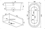 Ванна из искусственного камня Creto Aurora 170x80 8-1113 без гидромассажа-7