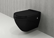 Унитаз Bocchi Taormina Arch 1012-005-0129 подвесной Черный глянцевый без сиденья-1
