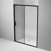 Душевая дверь AM.PM Gem 140 W90G-140-1-195BM профиль Черный матовый стекло матовое-прозрачное-4