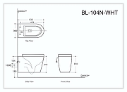 Унитаз подвесной Aquanet Atago-W BL-102N-WHT 211902 с сиденьем Микролифт-6