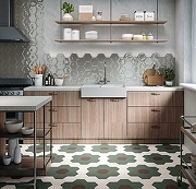 Керамогранит Ceramica Ribesalbes Geometry Hex Grey Glossy PT03138 15х17,3 см-1