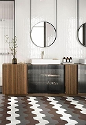 Керамогранит Ceramica Ribesalbes Geometry Hex Grey Glossy PT03138 15х17,3 см-2