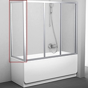 Боковая стенка для шторки на ванну Ravak Supernova APSV 80 95040U02Z1 профиль Сатин стекло Transparent