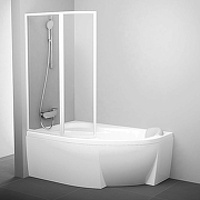 Шторка на ванну Ravak Supernova VSK2 Rosa 140 L 76L70100Z1 профиль Белый стекло Transparent-1