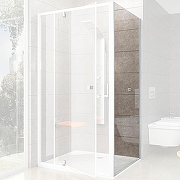 Душевая стенка Ravak Pivot PPS-80 90G40100Z1 профиль Белый стекло Transparent-1