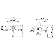 Смеситель для душа Migliore Oxford 19131 с термостатом Хром-1