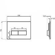 Инсталляция Ideal Standard Connect W3710AA для унитаза с клавишей смыва Хром-4