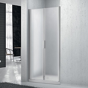 Душевая дверь BelBagno Sela 90 SELA-B-2-90-P-Cr профиль Хром стекло рифленое-1
