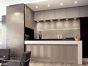 Керамическая плитка Cisa Ceramiche Liberty Boiserie Tortora 0190411 настенная 32x75 см-1