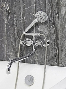 Смеситель для ванны Viko V-1115 универсальный Хром-2