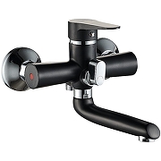 Смеситель для ванны Viko V-4822 Черный матовый Хром