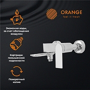 Смеситель для ванны Orange Berni M09-100cr Хром-6