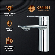 Смеситель для раковины Orange Berni M09-021cr Хром-8