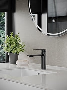 Смеситель для раковины Orange Berni M09-021b Черный матовый-5