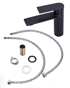 Смеситель для раковины Orange Berni M09-021b Черный матовый-10