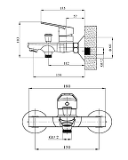 Смеситель для ванны Orange Felix M14-100cr Хром-7