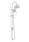Душевая система Orange O-Shower OW02w Белый глянец-14
