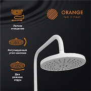 Душевая система Orange O-Shower OW02w Белый глянец-1