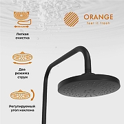 Душевая система Orange O-Shower OW02b Черная матовая-1