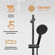 Душевая система Orange O-Shower OW02b Черная матовая-11