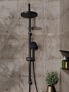 Душевая система Orange O-Shower OW02b Черная матовая-11