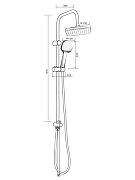 Душевая система Orange O-Shower OW04b Черная матовая-12