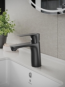 Смеситель для раковины Orange Aristo M19-021b Черный матовый-3