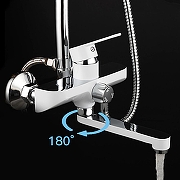 Душевая система Frap F2441 Белая Хром-3